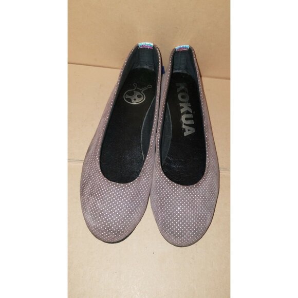 Kokua women's ballet flats brown polkadot size 39 in EUC!!! - Picture 5 of 8
